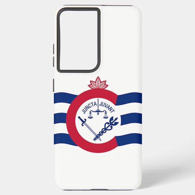 Samsung Galaxy S21 Ultra Case Cincinnati flag (Back)