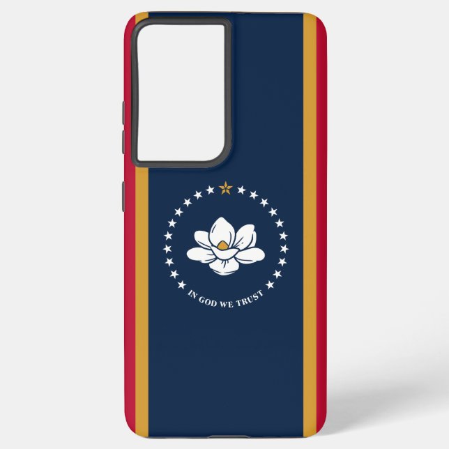 Samsung Galaxy S21 Ultra Case,  Mississippi flag Samsung Galaxy S21 Ultra Case (Back)