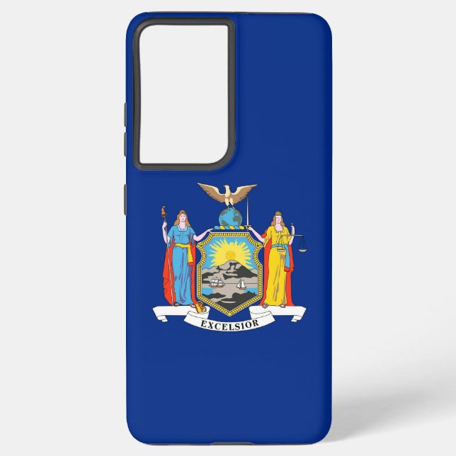 Samsung Galaxy S21 Ultra Case New York flag (Back)