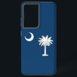 Samsung Galaxy S21 Ultra Case South Carolina<br><div class="desc">Transform your Samsung Galaxy S21 Ultra into a symbol of South Carolina pride with our exclusive phone cover featuring the flag of South Carolina! Crafted with meticulous attention to detail, this phone cover celebrates South Carolina's rich heritage and cultural pride. The design prominently features the state flag, which includes a...</div>