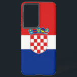 Samsung Galaxy S21 Ultra Case with Croatia flag<br><div class="desc">Transform your Samsung Galaxy S21 with our exclusive phone cover featuring the flag of Croatia! Crafted with meticulous attention to detail, this phone cover proudly showcases the iconic design of the Croatian flag. The flag features three horizontal stripes of red, white, and blue, with the Croatian coat of arms in...</div>