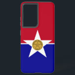 Samsung Galaxy S21 Ultra Case with flag of Dallas<br><div class="desc">Enhance your Samsung Galaxy S21 Ultra with our exclusive phone cover featuring the official flag of Dallas! Crafted with meticulous attention to detail, this phone cover proudly displays the flag of Dallas, symbolizing the city's rich history and cultural identity. The flag features a blue field with a white star in...</div>