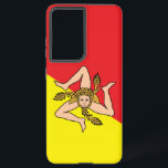 Samsung Galaxy S21 Ultra Case with Sicily flag<br><div class="desc">Showcase your Sicilian pride while protecting your device with our exclusive Samsung Galaxy S21 Ultra case featuring the flag of Sicily, Italy! This striking case is more than just functional—it’s a cultural statement. Featuring a vivid, fade-resistant print of the iconic Sicilian flag, it transforms your Galaxy S21 Ultra into a...</div>
