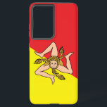 Samsung Galaxy S21 Ultra Case with Sicily flag<br><div class="desc">Showcase your Sicilian pride while protecting your device with our exclusive Samsung Galaxy S21 Ultra case featuring the flag of Sicily, Italy! This striking case is more than just functional—it’s a cultural statement. Featuring a vivid, fade-resistant print of the iconic Sicilian flag, it transforms your Galaxy S21 Ultra into a...</div>