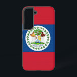 Samsung Galaxy S22 Case Flag of Belize<br><div class="desc">Transform your Samsung Galaxy S22 with our exclusive phone cover featuring the flag of Belize! Crafted with meticulous attention to detail, this phone cover proudly showcases the iconic design of the Belizean flag. The flag features a blue field with two red diagonal stripes and a central white disc containing the...</div>