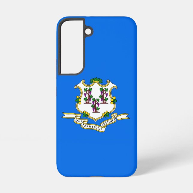 Samsung Galaxy S22 Case Flag of Connecticut, U.S. (Back)