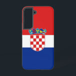 Samsung Galaxy S22 Case Flag of Croatia<br><div class="desc">Transform your Samsung Galaxy S22 with our exclusive phone cover featuring the flag of Croatia! Crafted with meticulous attention to detail, this phone cover proudly showcases the iconic design of the Croatian flag. The flag features three horizontal stripes of red, white, and blue, with the Croatian coat of arms in...</div>