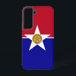 Samsung Galaxy S22 Case Flag of  Dallas, Texas<br><div class="desc">Enhance your Samsung Galaxy S22 with our exclusive phone cover featuring the official flag of Dallas! Crafted with meticulous attention to detail, this phone cover proudly displays the flag of Dallas, symbolizing the city's rich history and cultural identity. The flag features a blue field with a white star in the...</div>