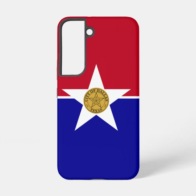 Samsung Galaxy S22 Case Flag of  Dallas, Texas (Back)