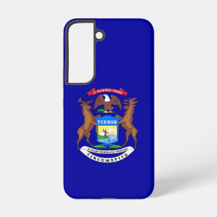 Samsung Galaxy S22 Case Flag of Michigan