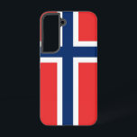Samsung Galaxy S22 Case Flag of Norway<br><div class="desc">Elevate your Samsung Galaxy S22 with our exclusive phone cover adorned with the bold and iconic flag of Norway. Crafted with precision and care, this cover not only safeguards your device but also celebrates Norway's rich cultural heritage. The design prominently features the distinctive red, white, and blue cross, symbolizing Norway's...</div>