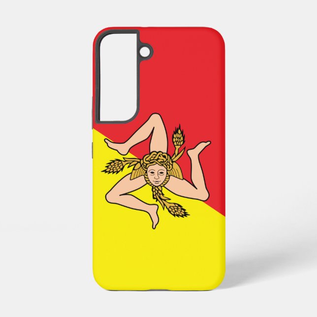 Samsung Galaxy S22 Case Flag of Sicily, Italy (Back)