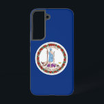 Samsung Galaxy S22 Case Flag of Virginia<br><div class="desc">Add a touch of Virginia pride to your Samsung Galaxy S22 with our exclusive phone cover featuring the flag of Virginia! Crafted with meticulous attention to detail, this phone cover is more than just functional; it's a celebration of Virginia's rich heritage and cultural significance. The bold design proudly showcases the...</div>