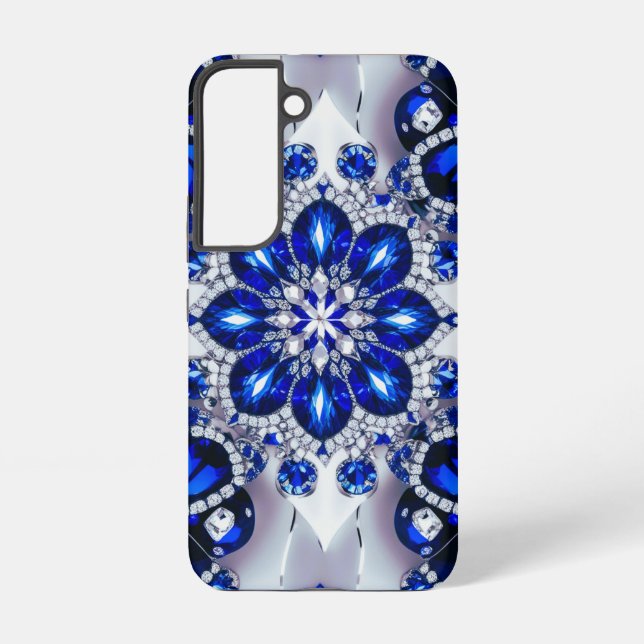 Samsung Galaxy S22 Case with Blue White Colours (Back)