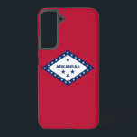 Samsung Galaxy S22 Plus Case Flag of Arkansas<br><div class="desc">Enhance your Samsung Galaxy S22 Plus with our exclusive cover featuring the flag of Arkansas, proudly showcasing the state's unique heritage and symbolism! Crafted with precision and attention to detail, this cover prominently displays the iconic diamond shape of the Arkansas flag. Inside the diamond are 25 white stars, representing Arkansas...</div>