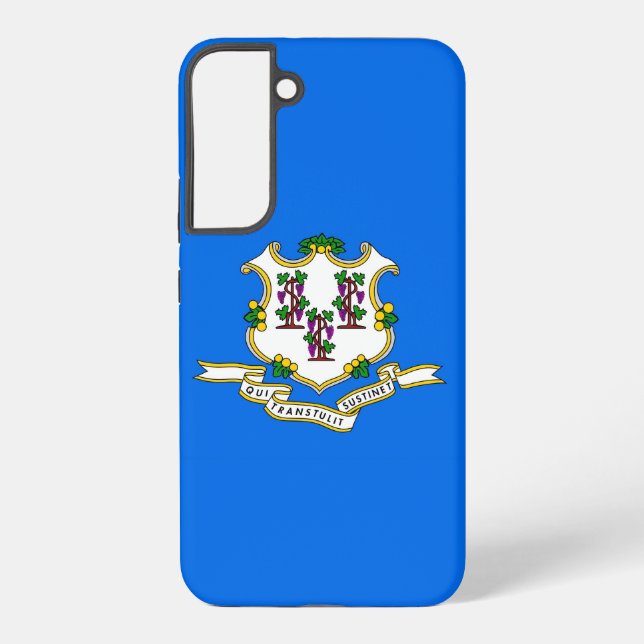 Samsung Galaxy S22 Plus Case Flag of Connecticut (Back)