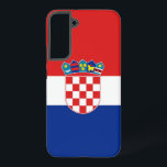 Samsung Galaxy S22 Plus Case Flag of Croatia<br><div class="desc">Enhance your Samsung Galaxy S22 Plus with our exclusive phone cover featuring the flag of Croatia! Crafted with meticulous attention to detail, this phone cover proudly showcases the iconic design of the Croatian flag. The flag features three horizontal stripes of red, white, and blue, with the Croatian coat of arms...</div>