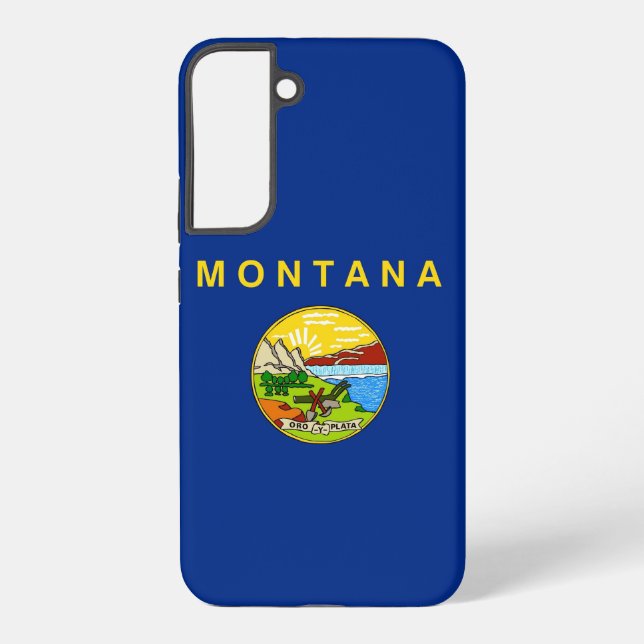 Samsung Galaxy S22 Plus Case Flag of Montana (Back)