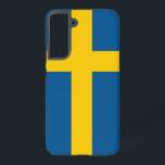 Samsung Galaxy S22 Plus Case Flag of Sweden<br><div class="desc">Introducing our Samsung Galaxy S22 Plus cover featuring the flag of Sweden, designed to blend protection with a celebration of Swedish heritage! Crafted with meticulous attention to detail, this cover proudly displays the iconic yellow cross on a blue background of the Swedish flag, symbolizing the nation's history, culture, and values....</div>