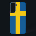 Samsung Galaxy S22 Plus Case Flag of Sweden<br><div class="desc">Introducing our Samsung Galaxy S22 Plus cover featuring the flag of Sweden, designed to blend protection with a celebration of Swedish heritage! Crafted with meticulous attention to detail, this cover proudly displays the iconic yellow cross on a blue background of the Swedish flag, symbolizing the nation's history, culture, and values....</div>
