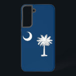Samsung Galaxy S22 Plus Case Flag South Carolina<br><div class="desc">Enhance your Samsung Galaxy S22 Plus with our exclusive phone cover featuring the flag of South Carolina! Crafted with meticulous attention to detail, this phone cover celebrates South Carolina's rich heritage and cultural pride. The design prominently features the state flag, which includes a white crescent moon and a palmetto tree...</div>