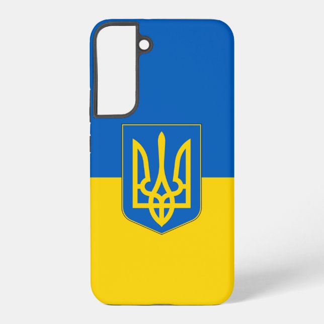 Samsung Galaxy S22 Plus Coque Drapeau de l'Ukraine (Verso)