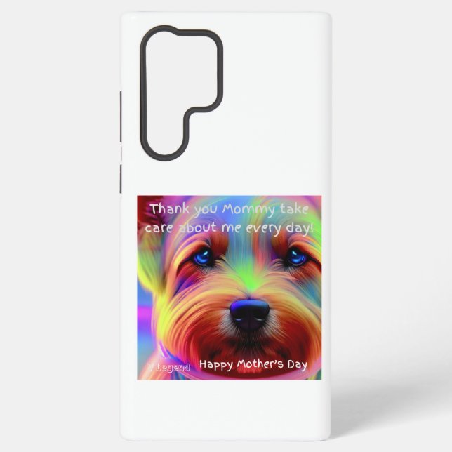  Samsung Galaxy S22 Ultra Case Cute Dog For Mother (Back)