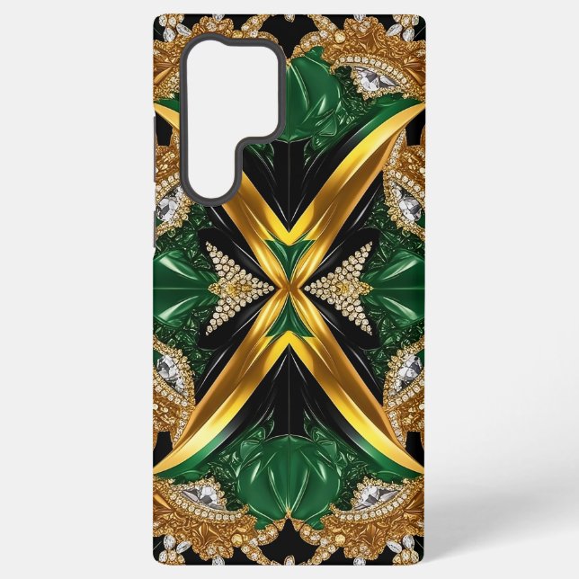 Samsung Galaxy S22 Ultra Case Jamaican Colours (Back)