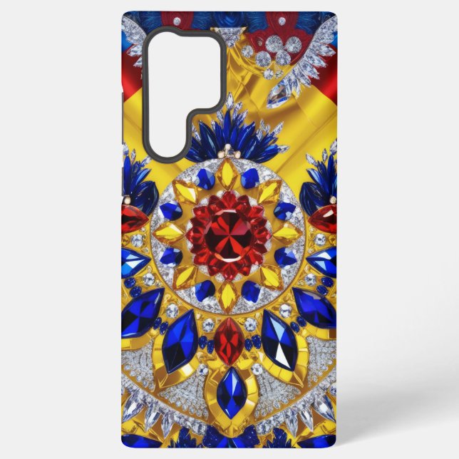 Samsung Galaxy S22 Ultra Case Romanian Colours (Back)
