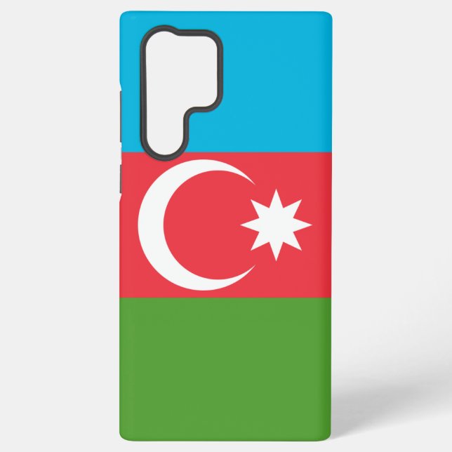 Samsung Galaxy S22 Ultra Case with Azerbaijan flag (Back)