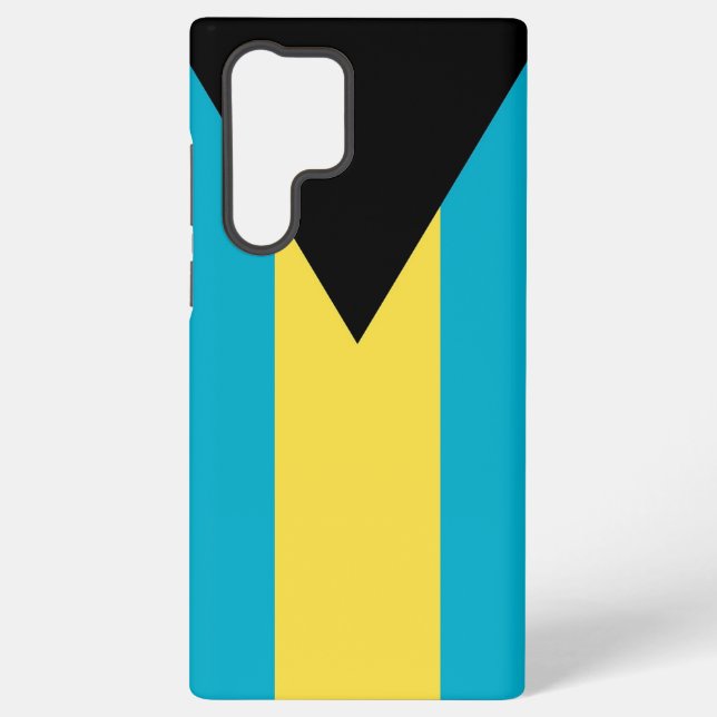 Samsung Galaxy S22 Ultra Case with Bahamas flag (Back)