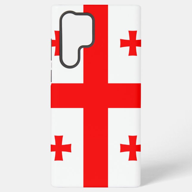 Samsung Galaxy S22 Ultra Case with Georgia flag (Back)