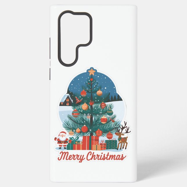 Samsung Galaxy S22 Ultra Merry Christmas Cases (Back)