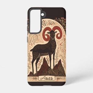  Samsung Phone Case Aries Celestial Zodiac Art 