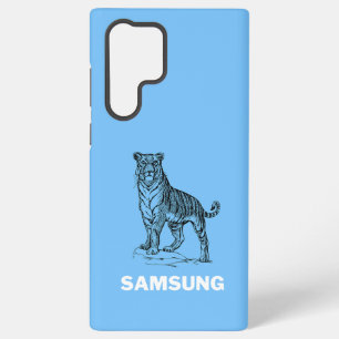 Samsung S22/S23 Cover Featuring a Daring Tiger
