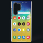 Samsung S22 Ultra Case Home screen Design<br><div class="desc">1) The Samsung S22 Ultra case offers a sleek and minimalist design that enhances the phone’s look.
3) The case provides both style and protection,  ensuring the device remains safe while looking great.
4) The design is vibrant,  adding a personalized touch to the phone’s screen and overall appearance.</div>