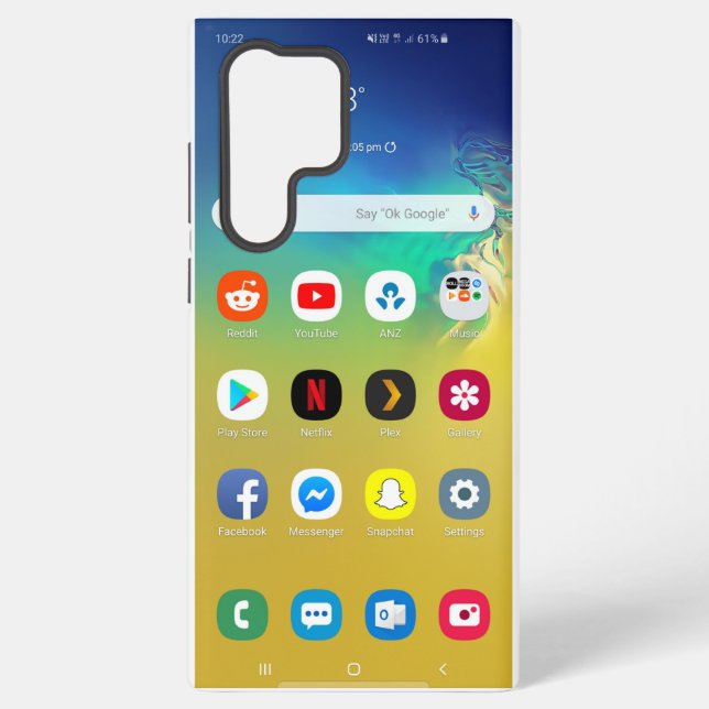 Samsung S22 Ultra Case Home screen Design (Back)