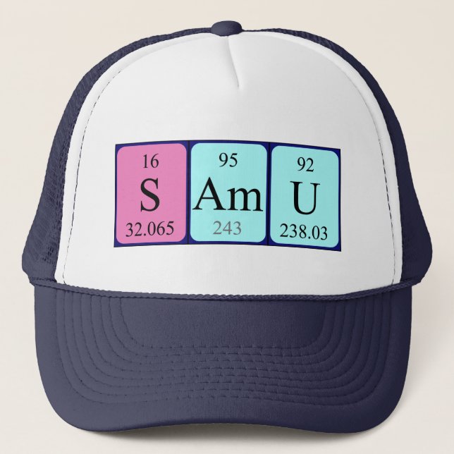 Samu periodic table name hat (Front)