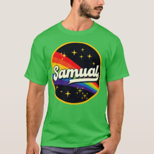 Samual Rainbow In Space Vintage Style T-Shirt