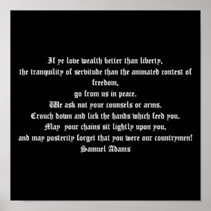 Samuel Adams - Affiche