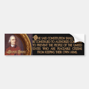 Samuel Adams Citizens and Arms Bumper Sticker
