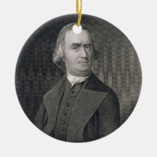 Samuel Adams, engraved by G.F. Storm (fl.c.1834) a Ceramic Ornament