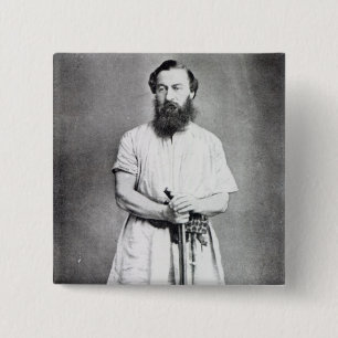 Samuel Baker, 1865 2 Inch Square Button