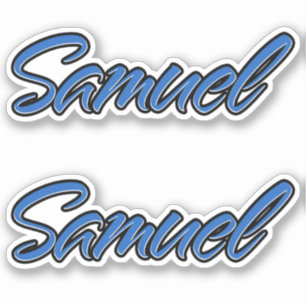 Samuel Blue Autocollant Sticker Stickerset