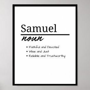 Samuel, Boy Personalized Name Definition Poster