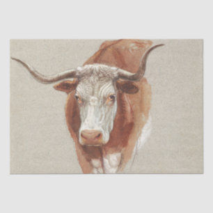 Samuel Colman Head of a Cow or Ox - 1871 Tissue Paper