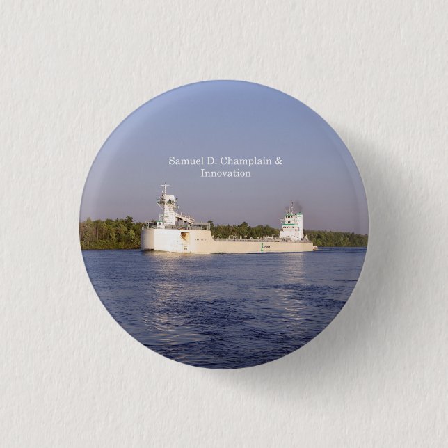 Samuel D. Champlain & Innovation button (Front)