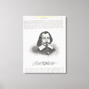 Samuel de Champlain Canvas Print