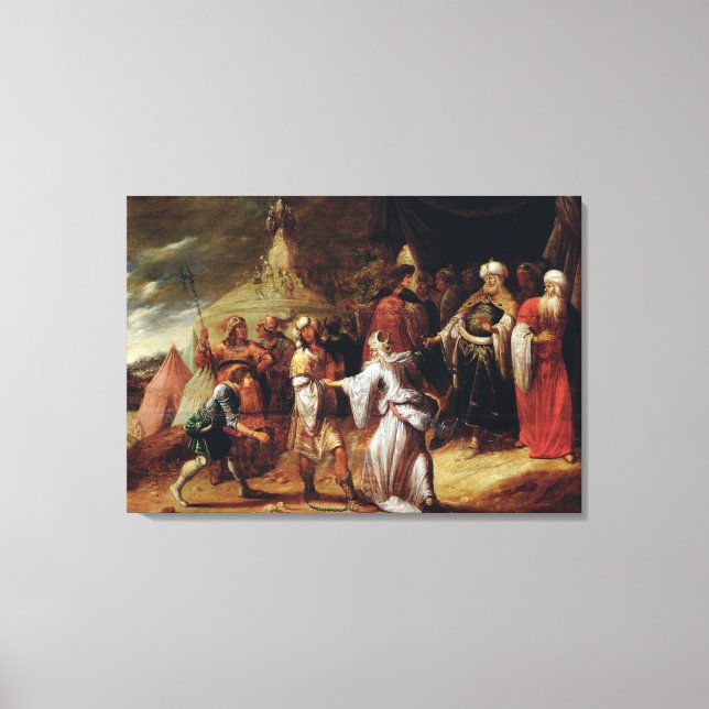 Samuel Killing Agag, King of the Amalekites Canvas Print (Front)