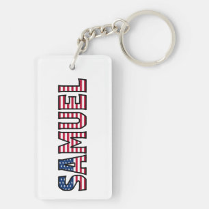 Samuel Name Vorname USA Flagge Anhänger Schlüssel Keychain